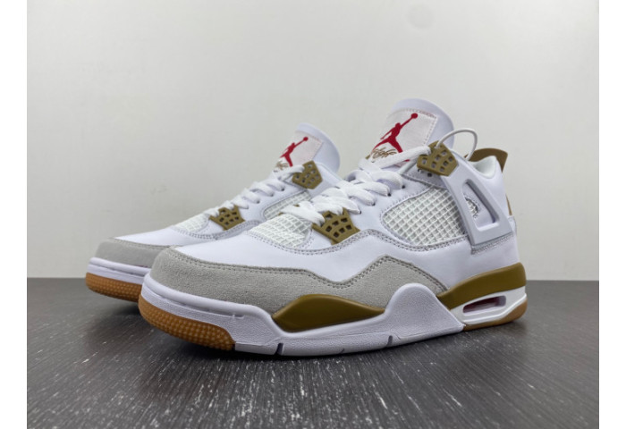 NIKE SB X AIR JORDAN 4 WHITE BROWN DR5415-120