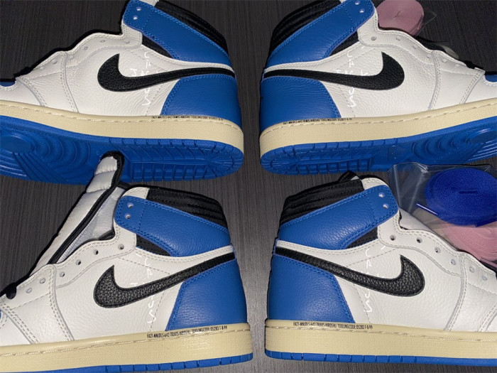 Air Jordan 1 Travis Scott Blank Black Barb True Cap Leather DH3227-105
