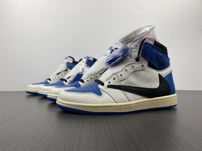 Air Jordan 1 Travis Scott Blank Black Barb True Cap Leather DH3227-105