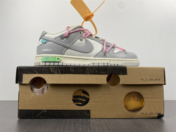 Nike Dunk Low Off-White LOT 09 OF 50 1602-109