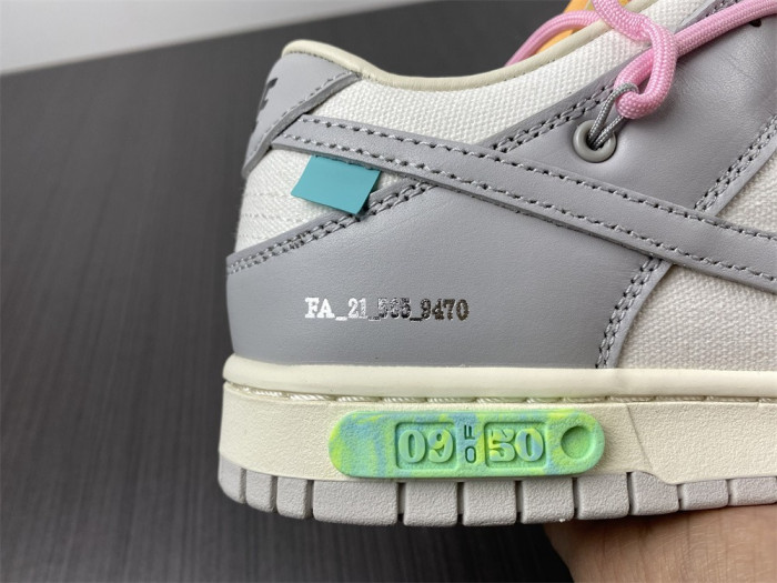 Nike Dunk Low Off-White LOT 09 OF 50 1602-109