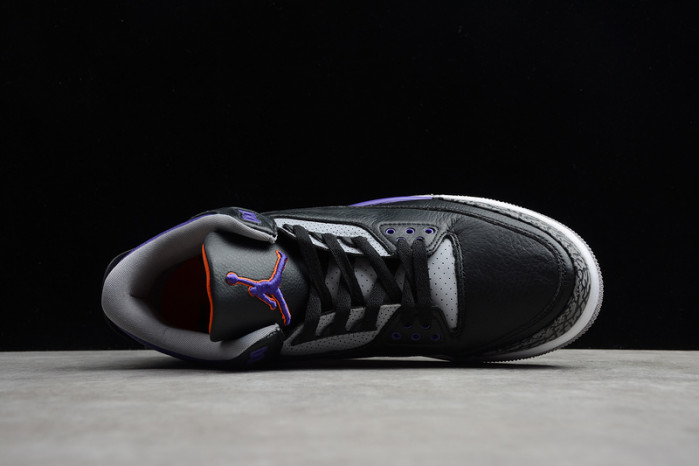 Jordan 3 Retro Black Court Purple CT8532-050