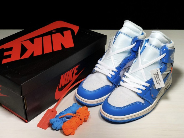 Jordan 1 Retro High Off-White University Blue “UNC” AQ0818-148