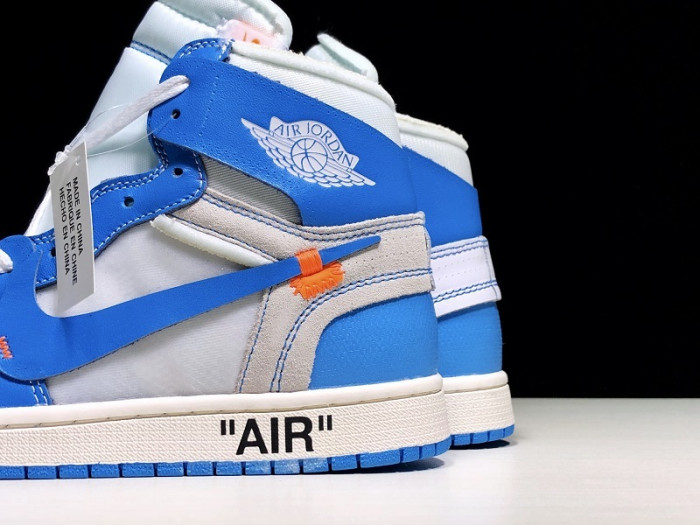 Jordan 1 Retro High Off-White University Blue “UNC” AQ0818-148