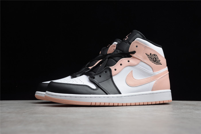 Jordan 1 Mid Arctic Orange Black Toe 554724-133