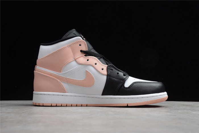 Jordan 1 Mid Arctic Orange Black Toe 554724-133