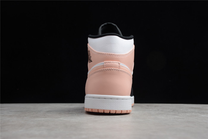 Jordan 1 Mid Arctic Orange Black Toe 554724-133
