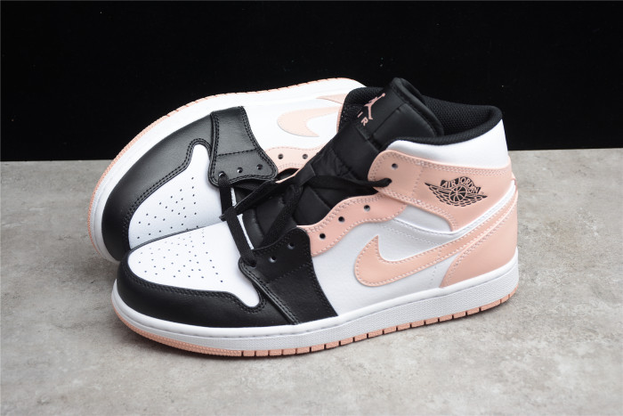 Jordan 1 Mid Arctic Orange Black Toe 554724-133